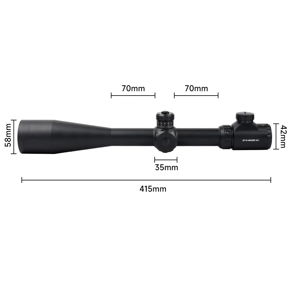 OEM SF 10-40X50 Side Focus Red&Green Illumination 30mm Scopes With Mount Accessories