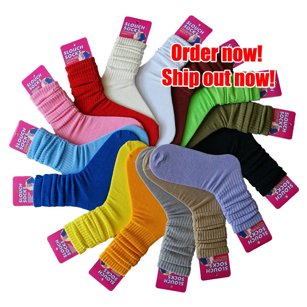 2021 Winter Knitted Lady Dance Leg Warmers Plain Yoga Pilates Socks Winter Knitted Stocking Slouch Socks