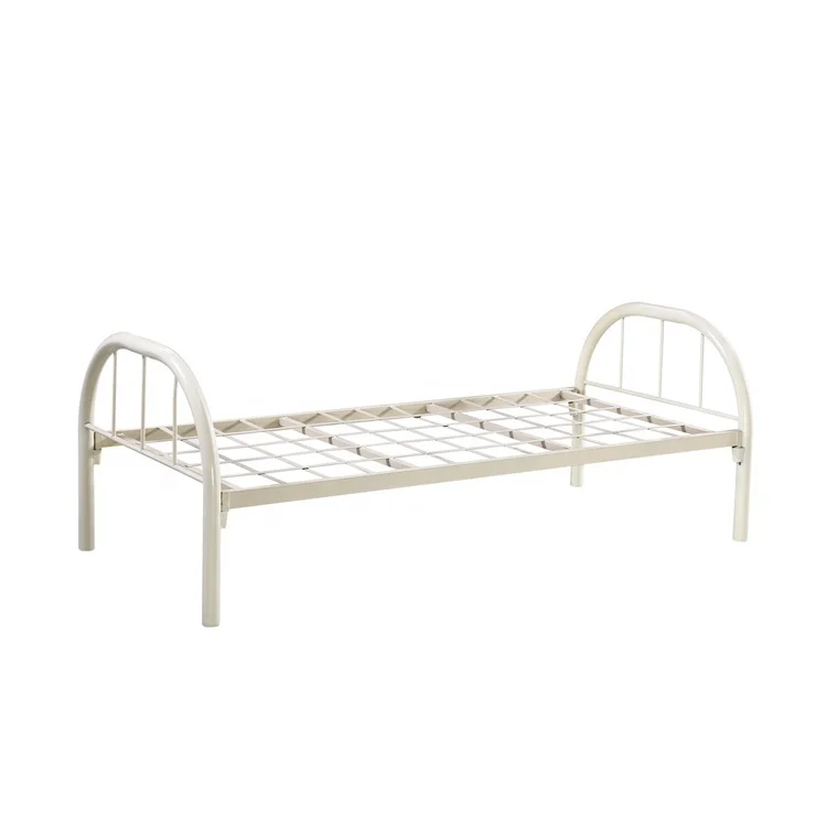 Factory Wholesale Iron Twin Size Platform Bed Frame Easy Assembly Single Bed for adults metal Bed