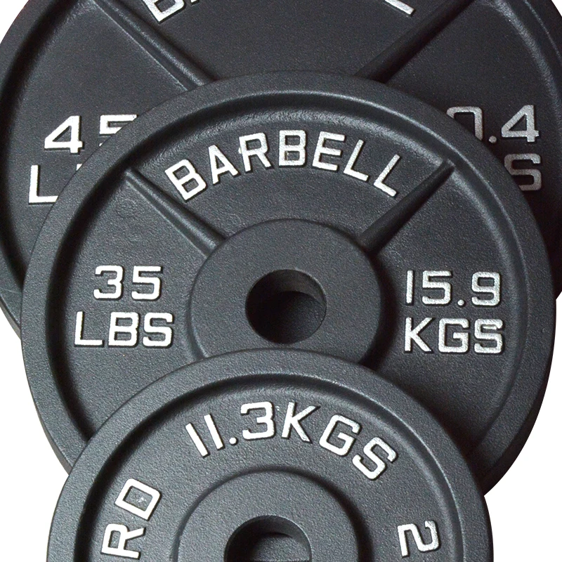 Professional Gym Weightlifting Rubber Barbell Bumper Weight Plate for Bodybuilding