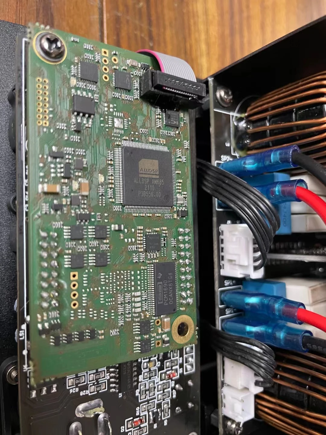 2*2000W RMS amplifier module for big power active subwoofer 3000W 4ohm work stable built in Germany ALLDSP FIR audio processor