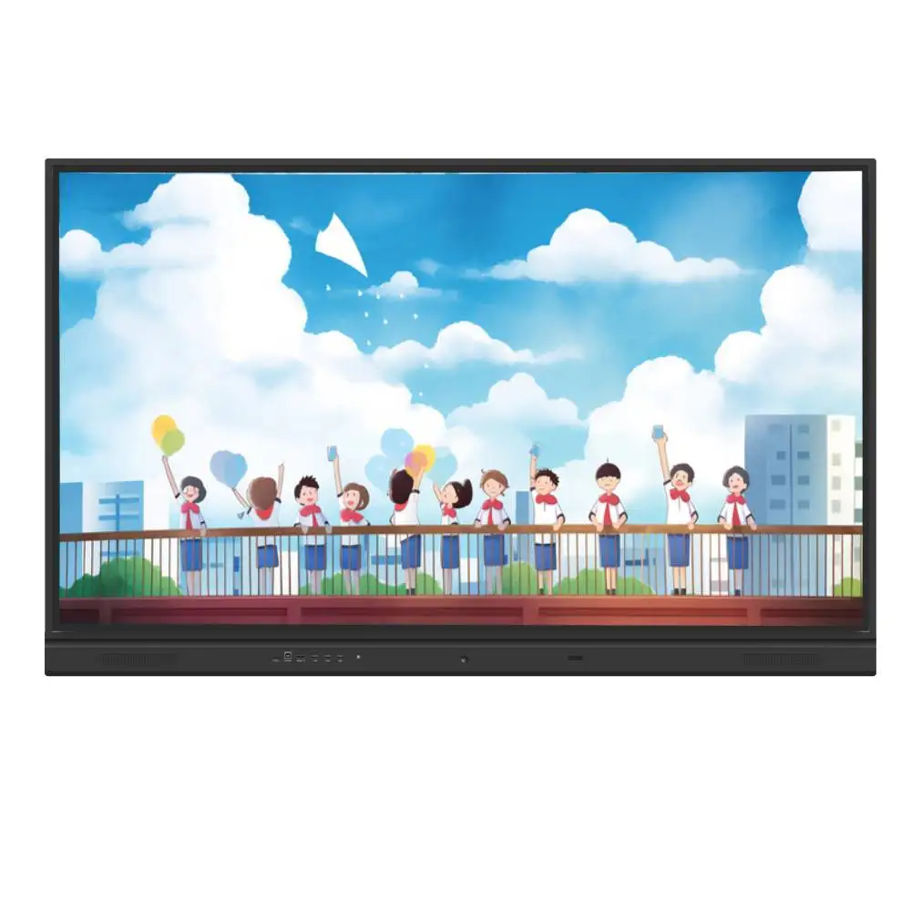 Oem Infrared Touch 65 75 86 98 Inch Android Windows PC Smart Board Interactive Board Led Whiteboard For conference video meeting