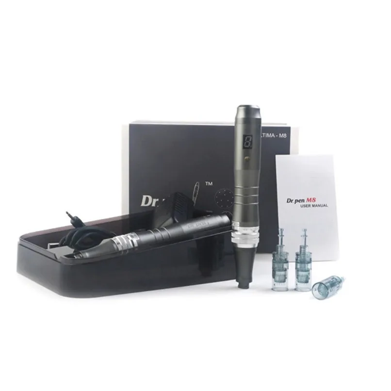 Digital wireless drpen M8 6 levels speed microneedling dermapen dr pen ultima M8 Professional Derma pen