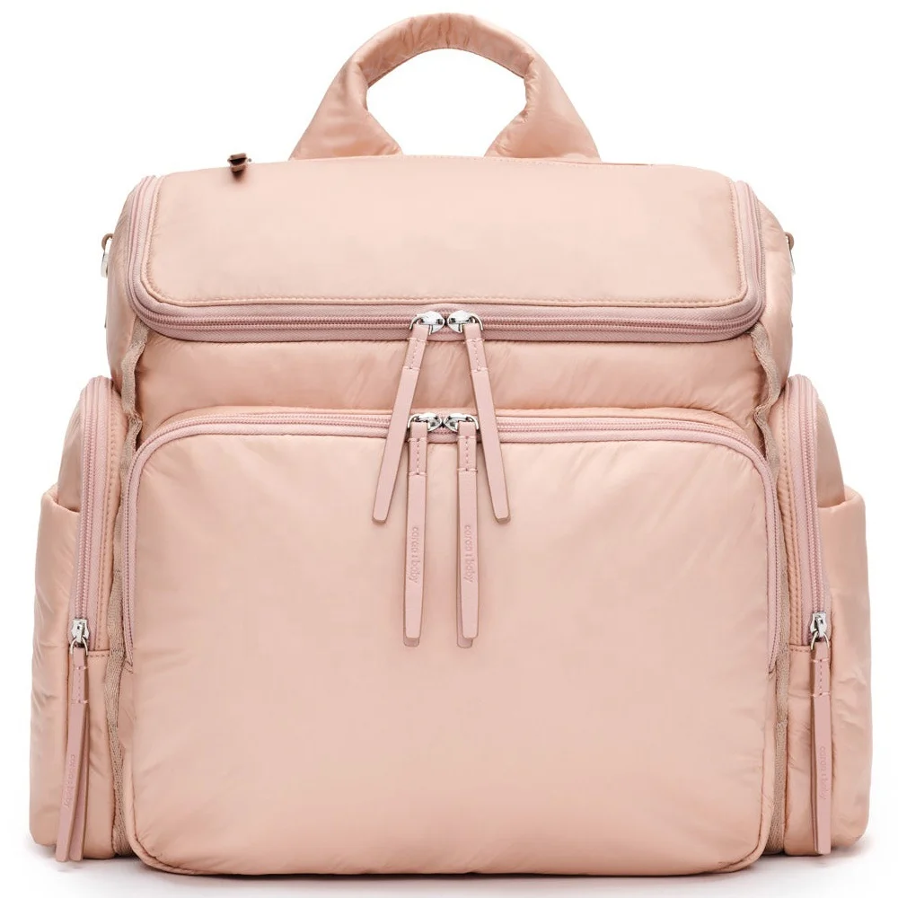 Manufacturer Custom With Logo New Designer Fashion Luxury Premium Large Waterproof Nylon Travel Mommy Baby Diaper Bag Backpack