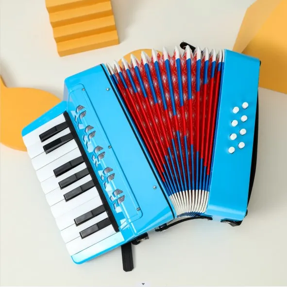 Детский музыкальный инструмент, 17 клавиш, 8 басов, аккордеон на продажу