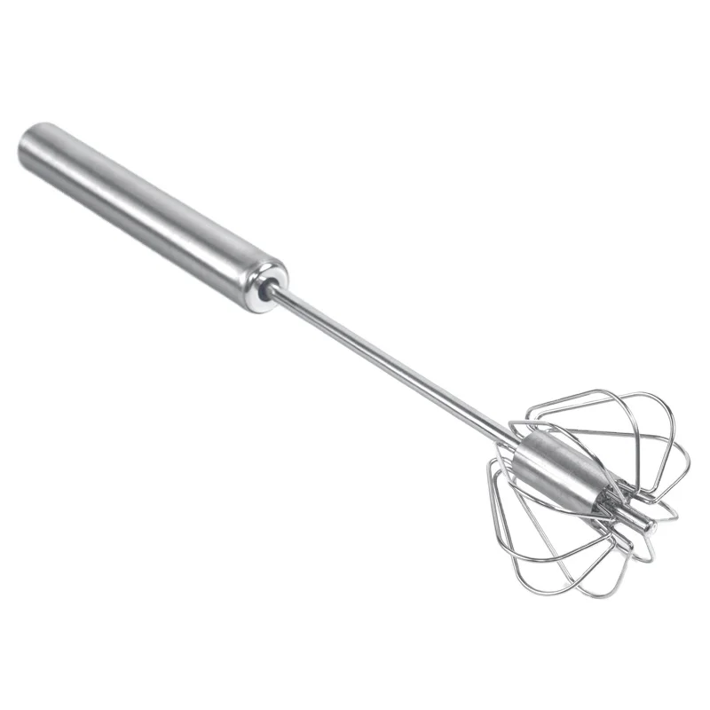 
2021new product 10/12/14 Inch High Quality baking mini egg-whisk semi-automatic mixer egg beater manual push rotating wihsk 