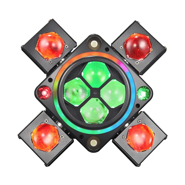 Four Arm Little  Bee Eye Five In One Laser Stage Beam Light Bar Stage Performance KTV Light Shake Headlight