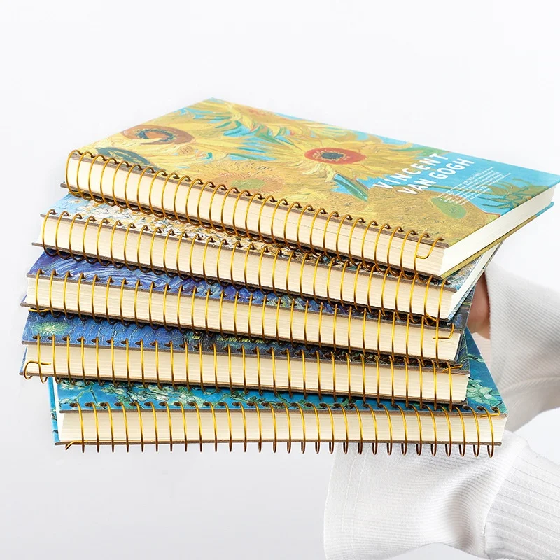 Promotion 300 Page Thick Custom Hardcover B5 Spiral Bound Paper Libretas Notebook School Hardcover Journal