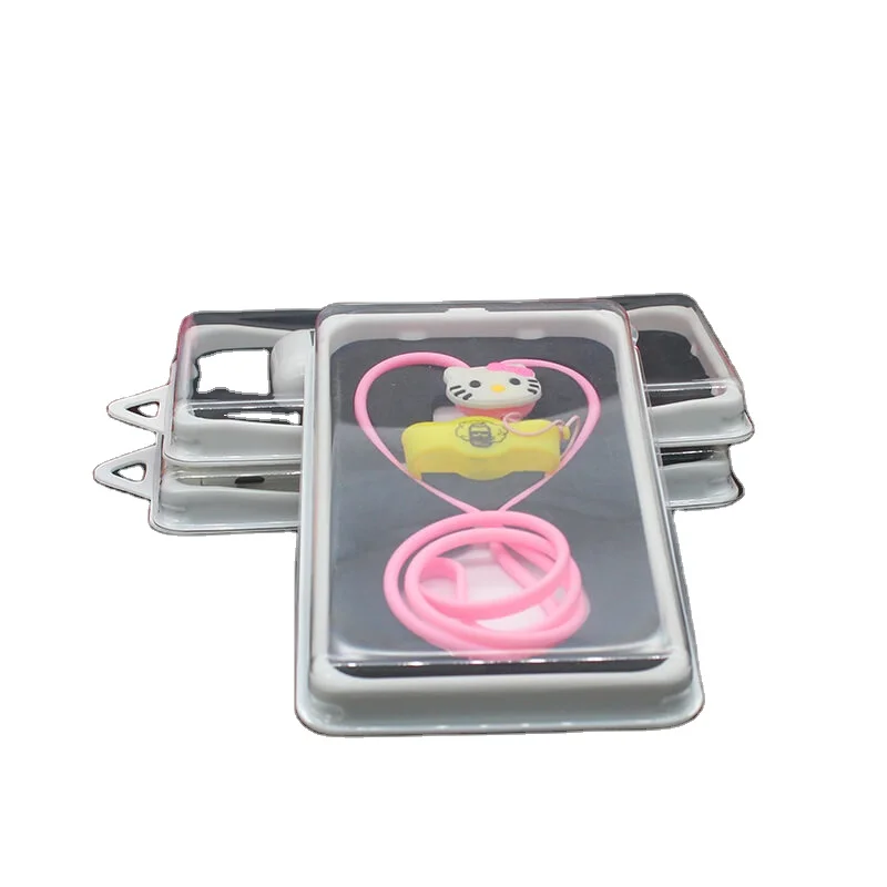 Custom plastic blister mobile phone case packaging with cards
