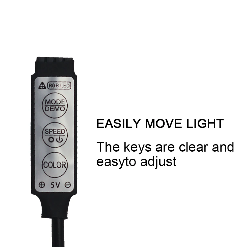 5 в постоянного тока цветной светодиодный диммер USB порт мини 3 клавиши 4 pin дистанционное управление светодиодная rgb лента Регулируемый контроллер яркости