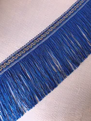 Width 10 cm Dragon beard Dense Strands Gold fringed Tassel lace For Decoration silk banner curtain
