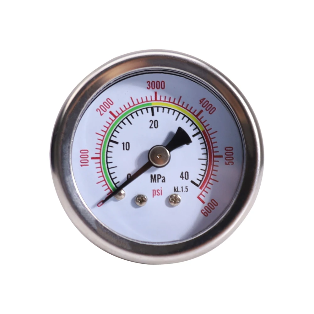 Specialized Production Durable Side or Back 1/8NPT Thread 40Mpa 400Bar 6000psi with Oil or without Oil Pressure Gauge