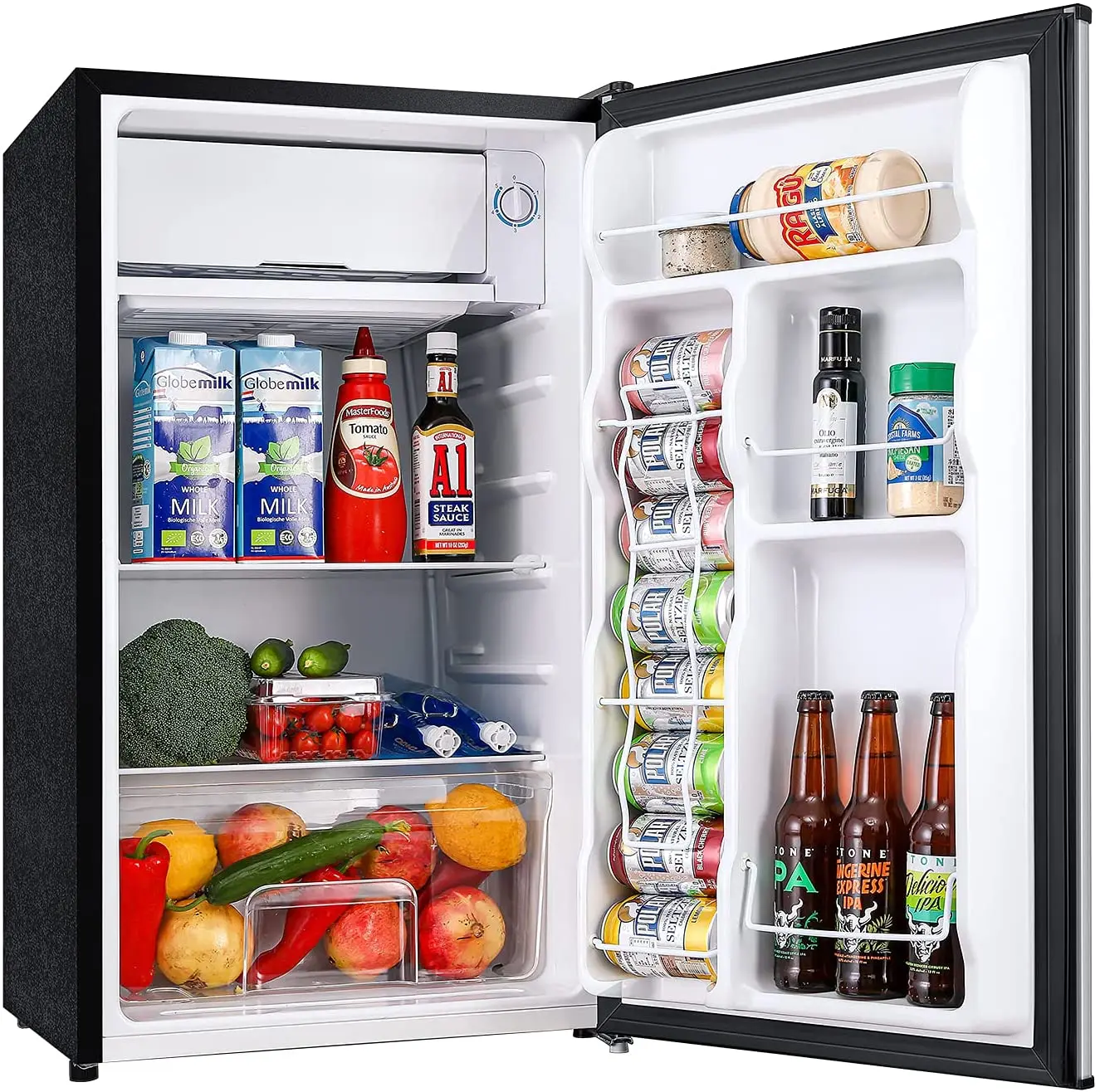 Factory Direct 90L Small Household Office Single Door Compact Refrigerators with Freezer