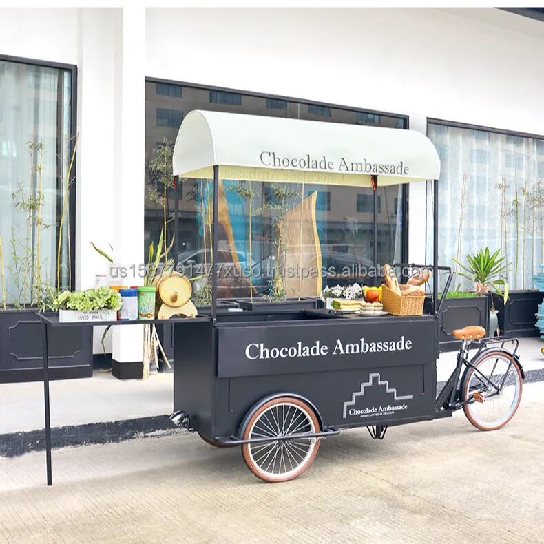 street vending food bike snack dessert stand coffee mobile food cart for sale on wheels vending machine
