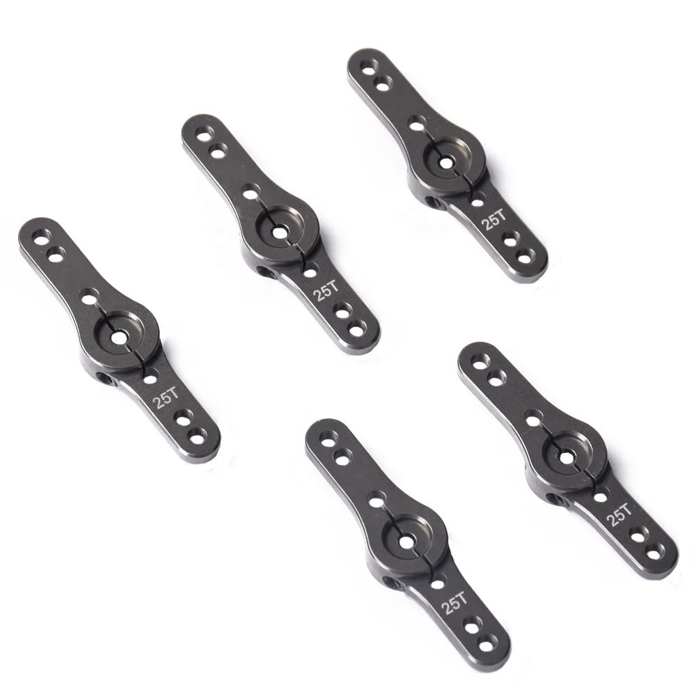 RC Car Parts Aluminum 25T Servo Horn Steering Arms for RC Trucks Cars Buggies Replacement Upgrade Parts