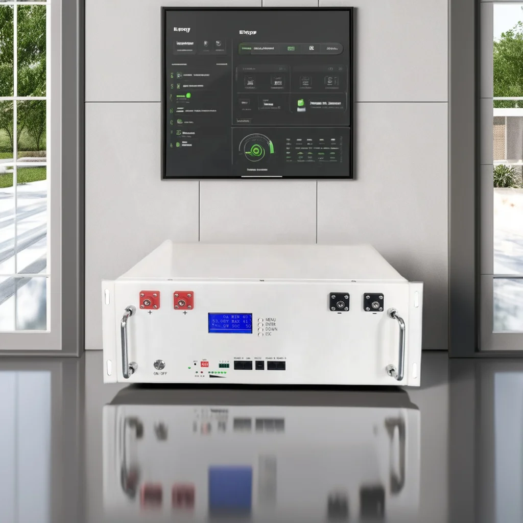 5KW Rack-Mounted Photovoltaic Base Station Stackable CAN Home Energy Storage Lithium Iron Phosphate Battery 100AH51.2V AC Output