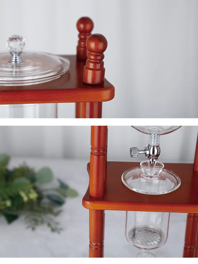 Well design handmade high borosilicate glass cold brew drip coffee maker cold drip coffee maker