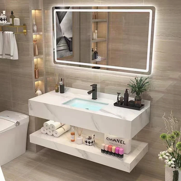 Homebase full length wall led light frameless bathroom mirror for 36 vanity
