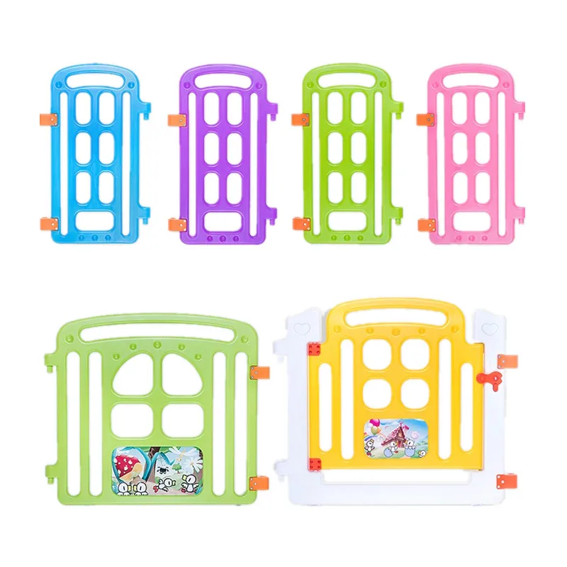 Colorful PP material kids plastic fence large playpen for babies children playard