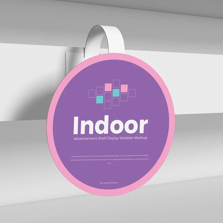 Supermarket Advertising PVC Shelf Display Wobbler Shelf Talker