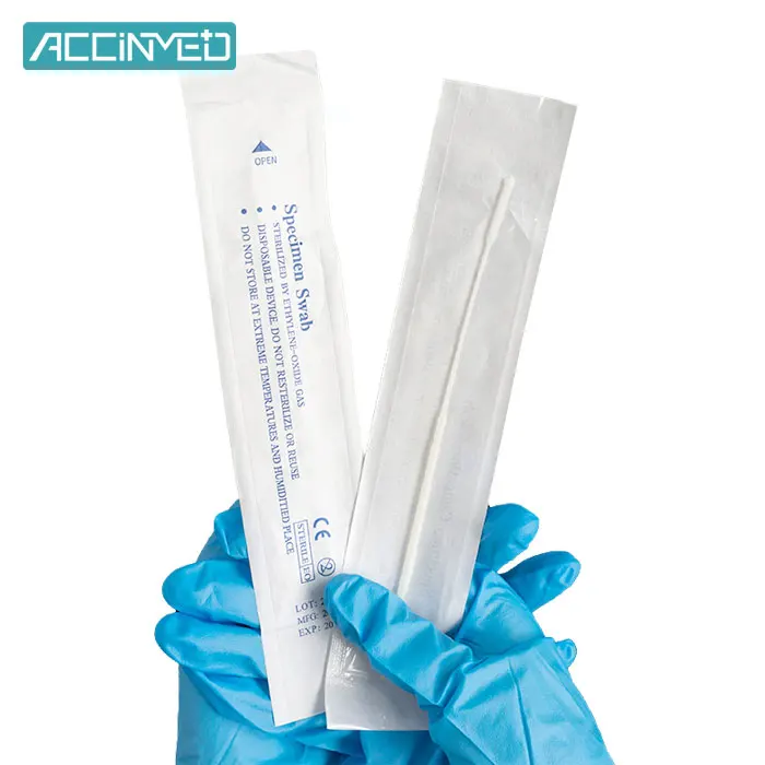Free Sample Medical Sample Collection Disposable Sampling Flocked Swab
