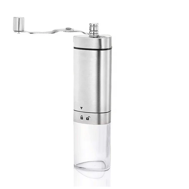 Оптовая продажа с фабрики, индивидуальный логотип, трехсторонняя 304 портативная Турецкая ручная кофемолка из нержавеющей стали