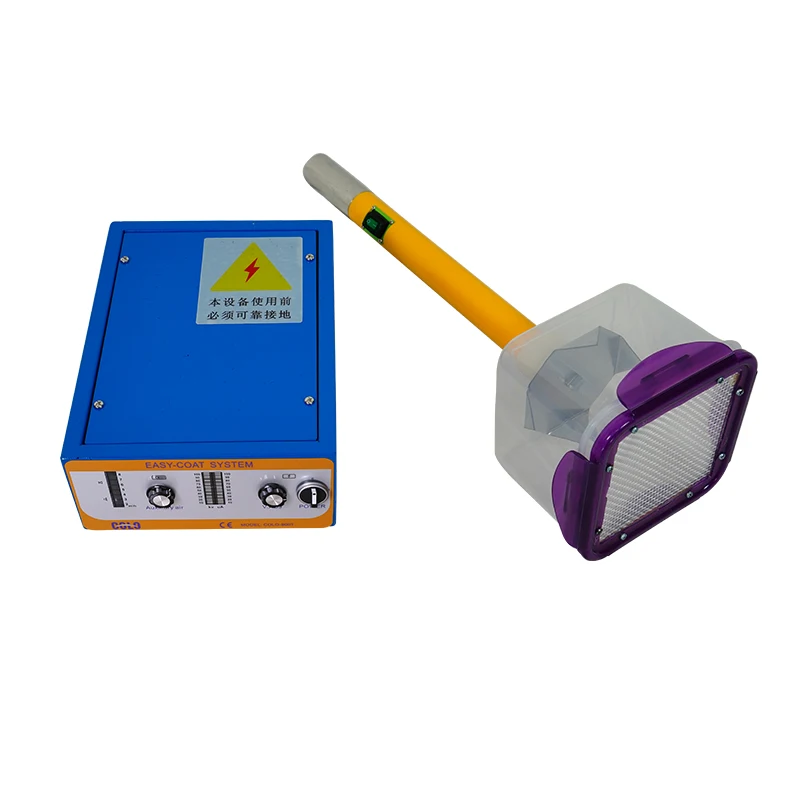 Portable electrostatic flocking machine