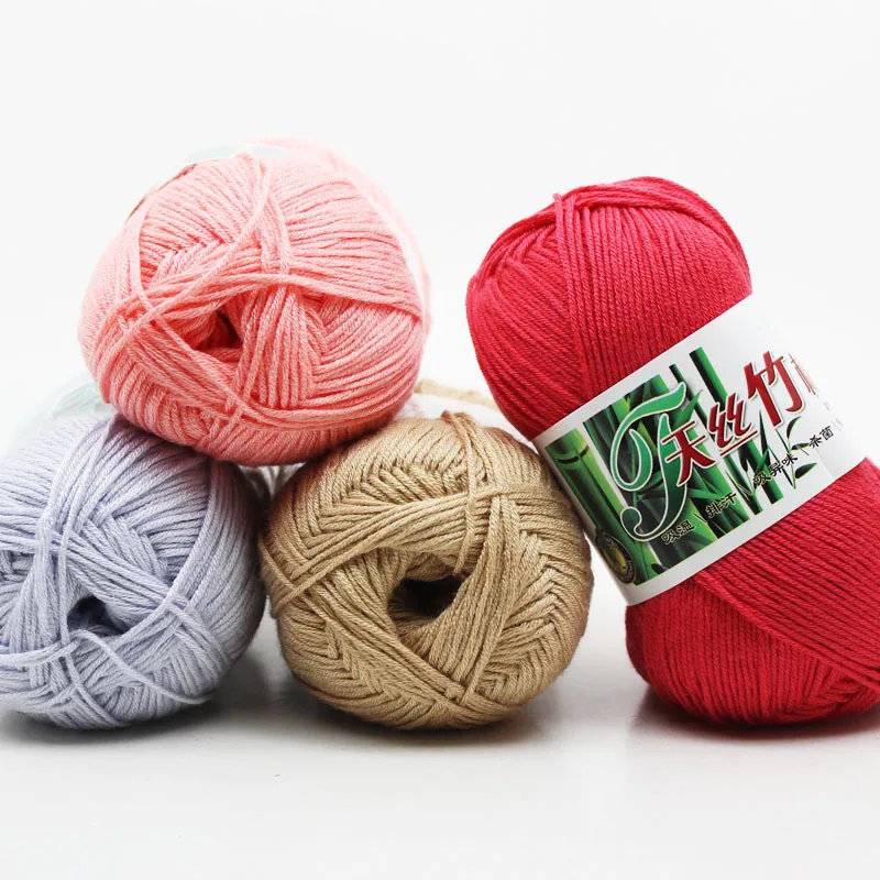 RongMeiXuan 6ply 51colors Hand Knitting Crochet Bamboo Cotton Yarn