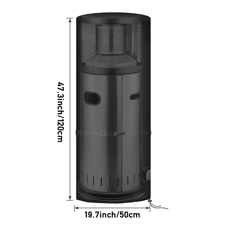 High Quality Heavy Duty Waterproof Round Patio Heater Cover For Outdoor Use