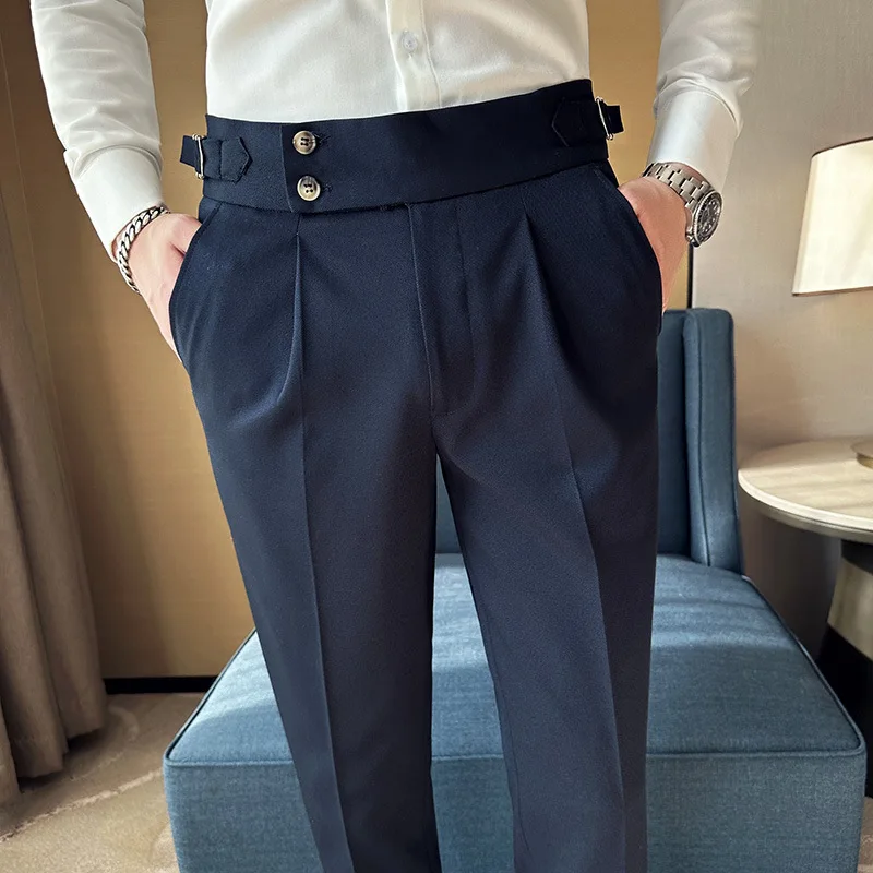 Naples British slim-fit trousers men Korean version of small foot trousers business casual trousers