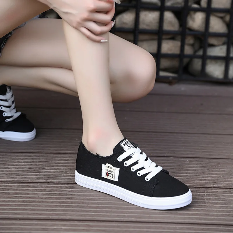 Nice design girls shoes fashion casual women canvas shoes