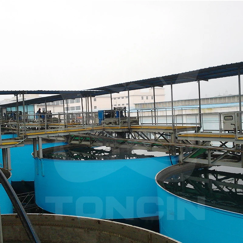 Treatment of various industrial feed pulp thickening machine thickener