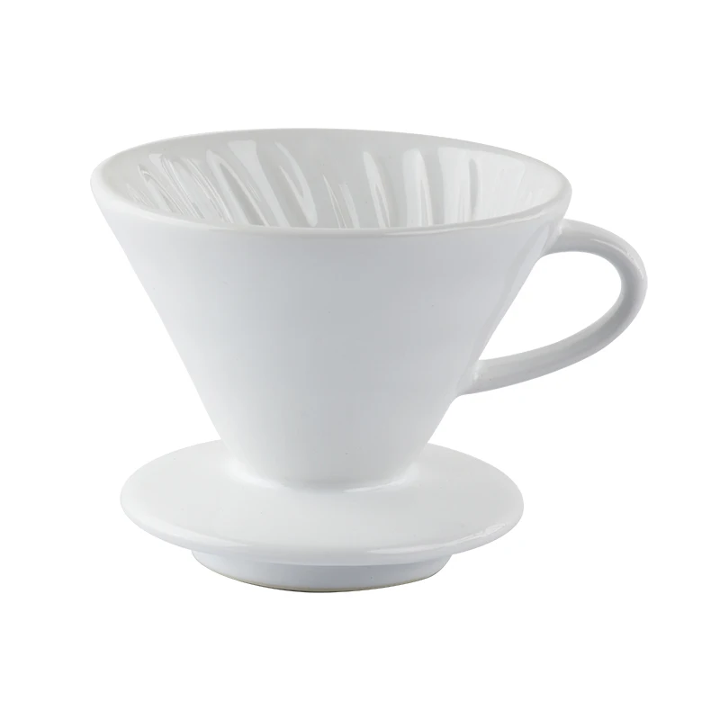 Home Cafe Restaurants Manual Brew Coffee Pour Over Coffee Maker Ceramic Cone Brewer Pour Over Coffee Dripper
