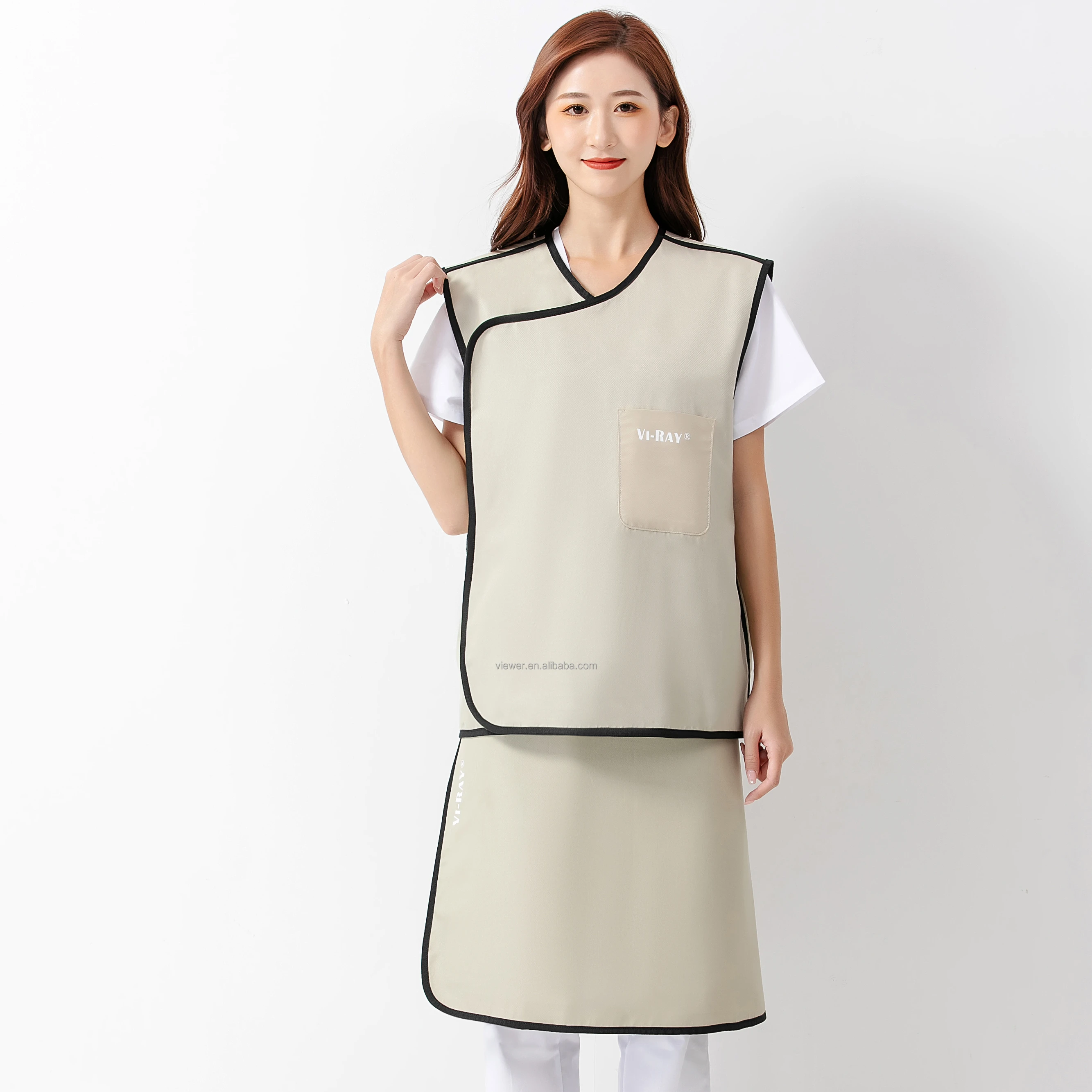 Radiation Protection 0.125mmPb/0.25mmPb/0.35mmPb Lead Free apron for X Ray Shielding