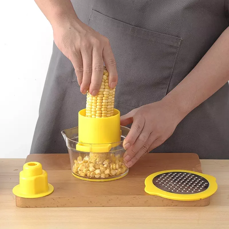 Hot Sale 4 in 1 Stainless Steel Cutter Kitchen Vegetable Tools Maize Grain Kernel Remover Corn Cob Stripper