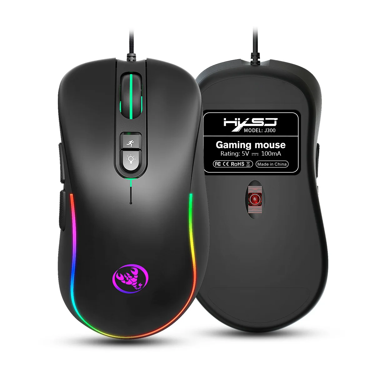 
Wired Gaming Mouse Dpi Ajustable Gamer Mouse max 6400DPI for gaming 