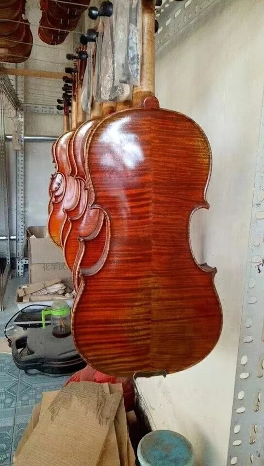 Microprocessor Brazil Wood Wooden Varnish High Grade Handmade Professional Violin