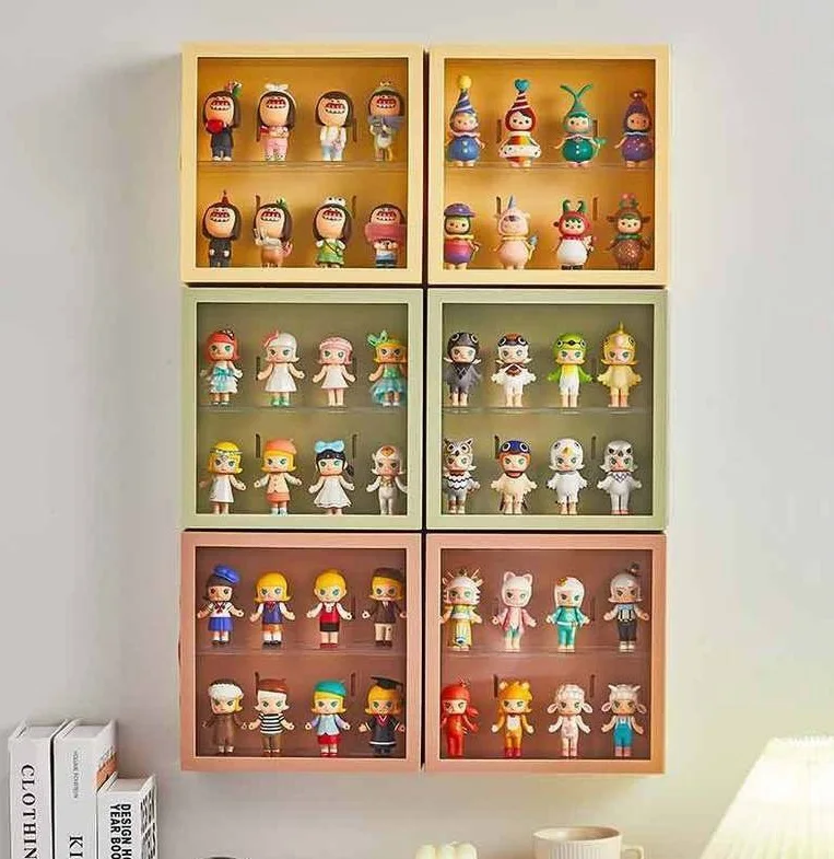 transparent  plastic toy display storage box