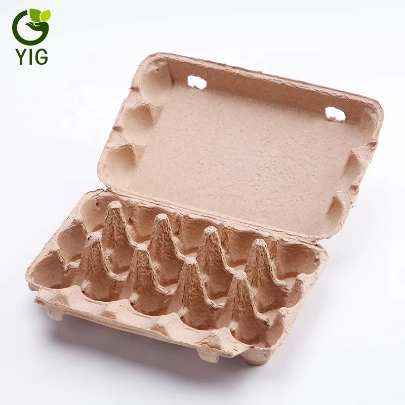 
Custom molded paper egg carton 12 egg box/cartons packing 