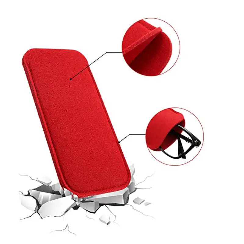 Eyeglass Cases Soft Felt Sunglasses Cases Portable Travel Glasses Storage Pouch for Men Woman