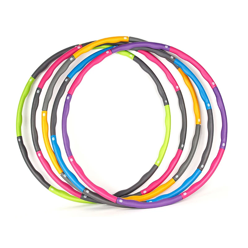 Обруч для фитнеса Hula со съемным Утяжеленным пенным наполнителем, для взрослых и детей