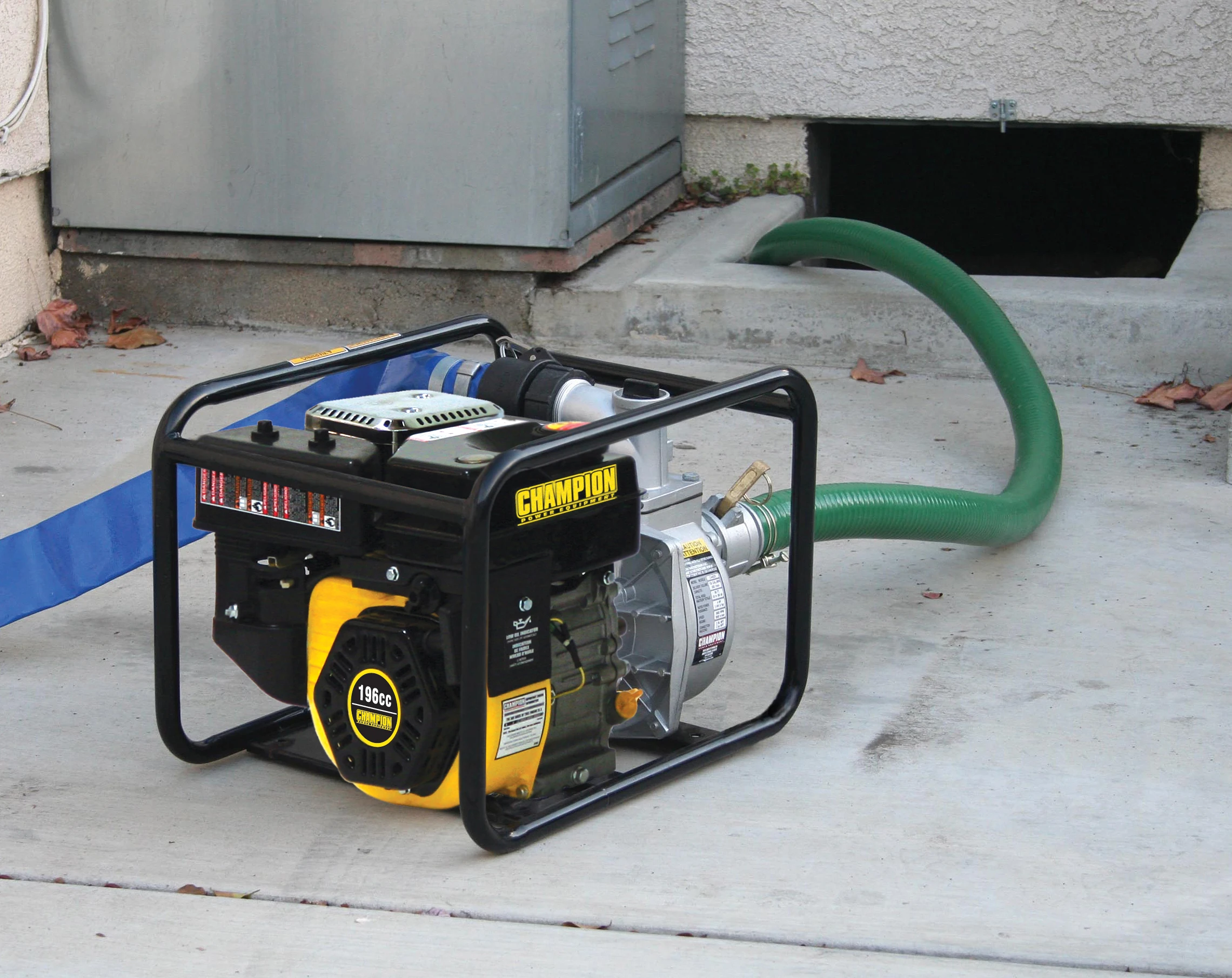 Champion 3 inch water pumping machine electric mini high pressure agriculture gasoline water pump home