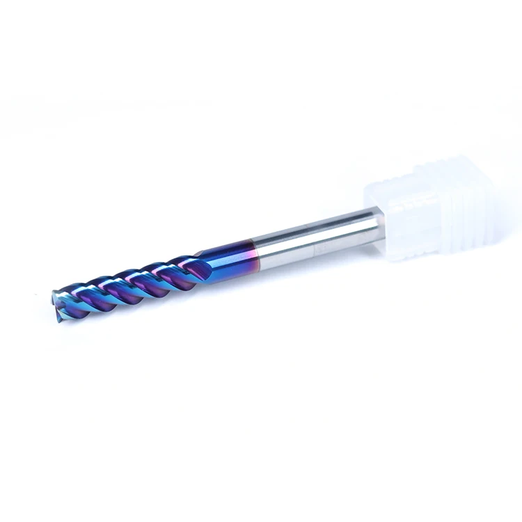 High hardness Strong wear resistance, fast chip removal Carbide 4 Flute Corner Radius End Mills HRC65 Round Nose Cnc Milling