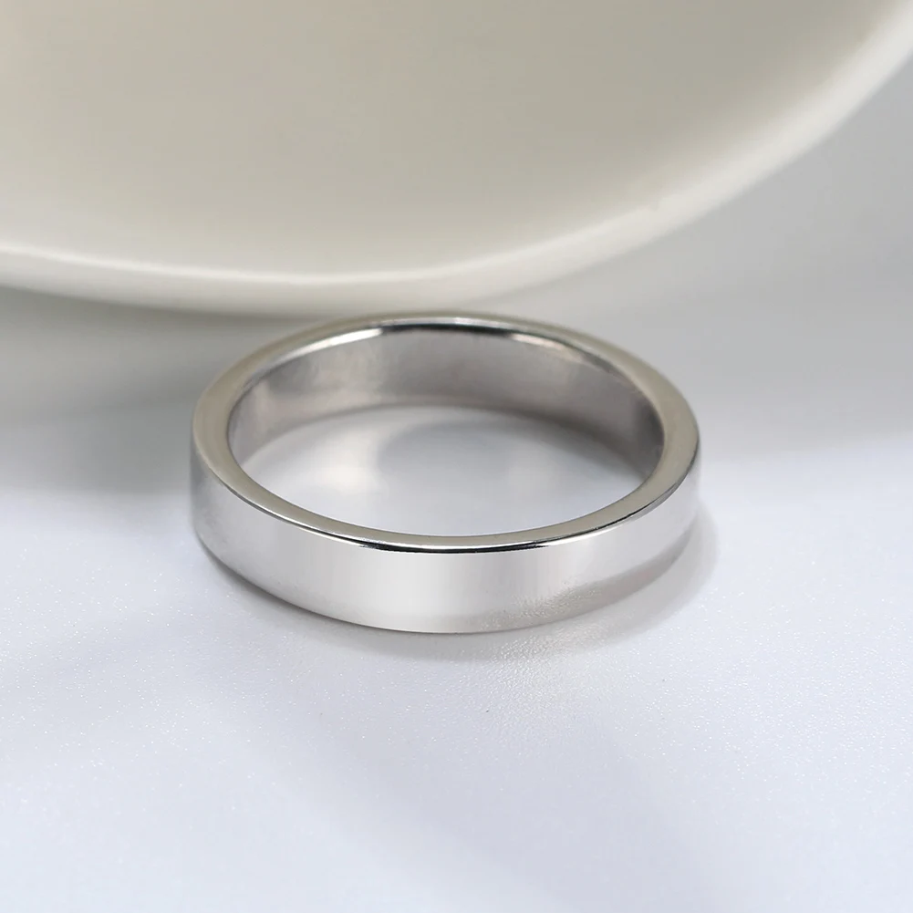 RINNTIN SR74 Classic Jewelry Wholesale 925 Sterling Silver Women Wedding Band Ring