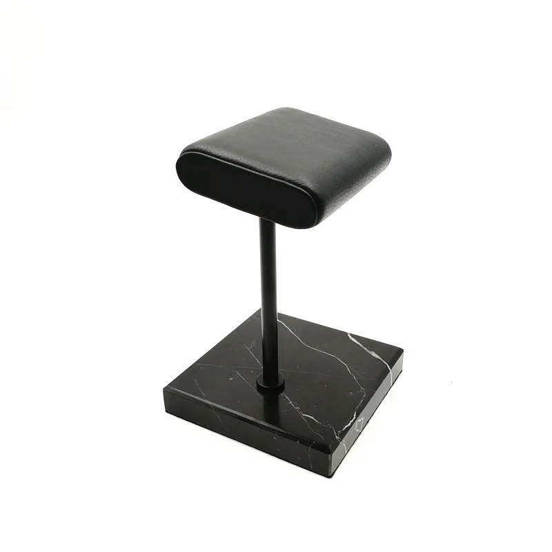 Factory direct sale Customized black marble watch display stand on counter design for sale