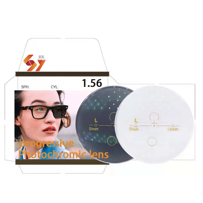 1.56 HMC Progressive Photochromic manufacturers spectacle lentes opticos optic optical lenses lens