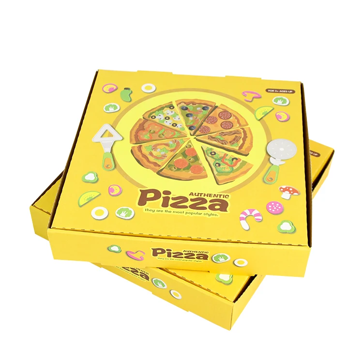 Custom Cheap price Printed Disposable Fast Food Packaging Box Eco Friendly Compostable Paper Pizza Box