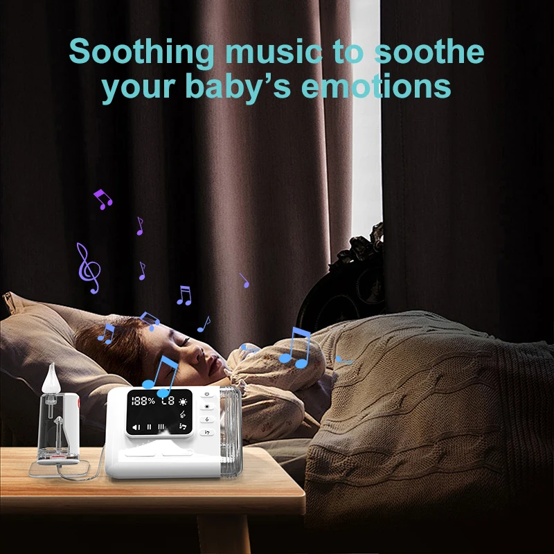 Digital baby nasal aspirator vacuum cleaner electric nose sucker 9 adjustable levels silicone nasal aspirator for baby