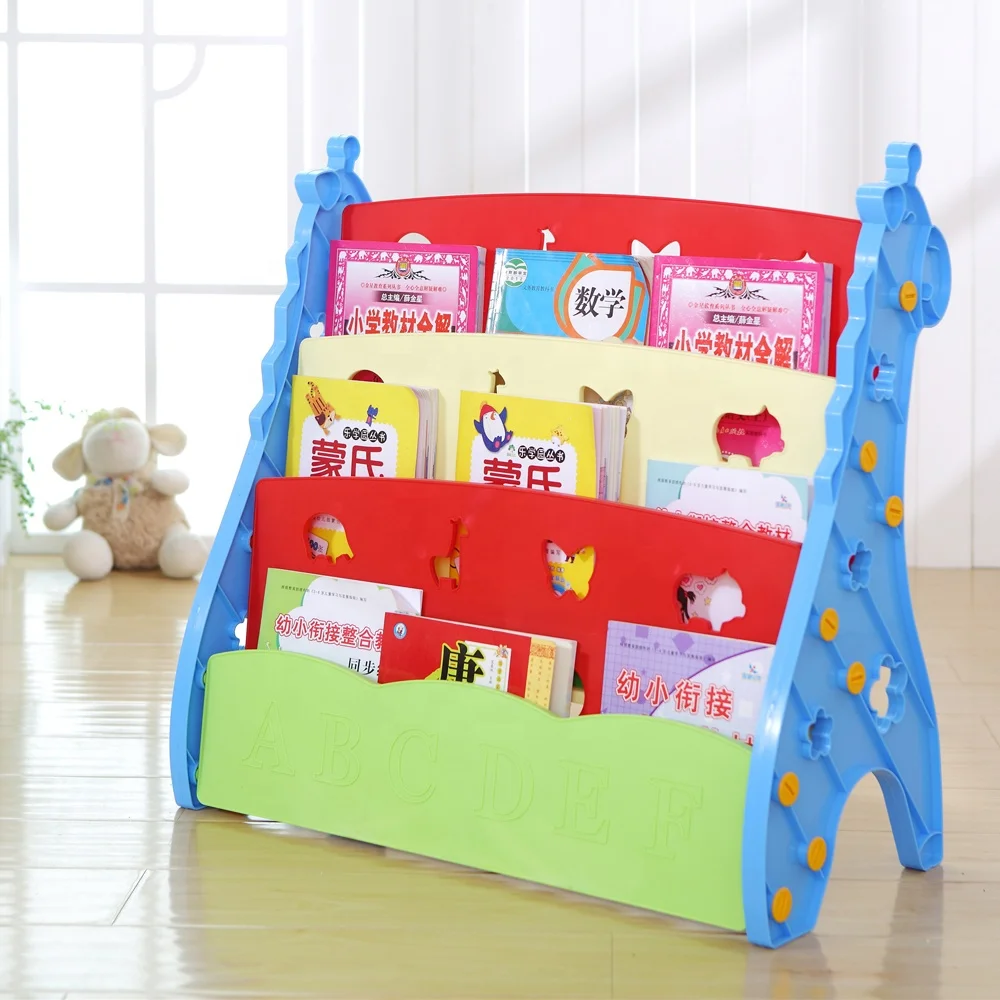 Good looking book storage furniture baby plastic bookshelf kids bookcase