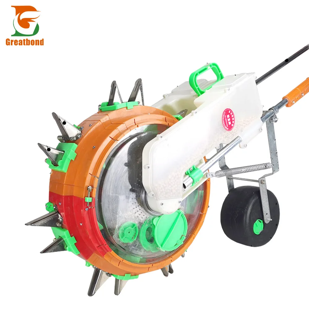 Lowest Price Seeder Transplanters Hand Push Utility Planter Agricultural Seeder Manual Transplanting Machine